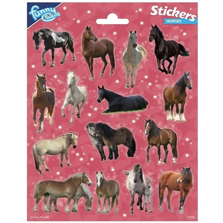 Samolepky 15,5x20cm Koně