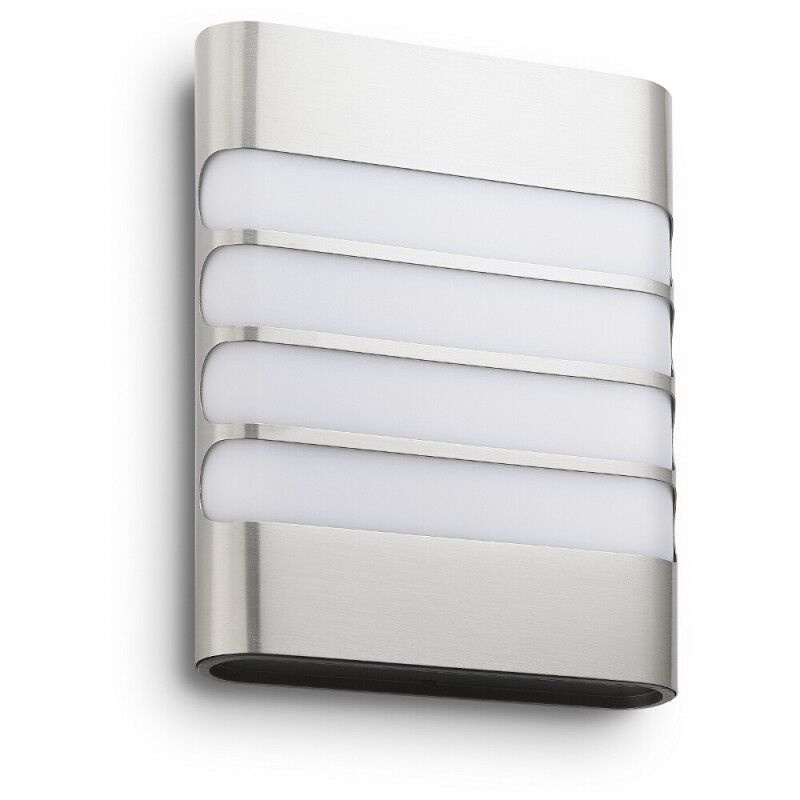 Philips LED Venkovní nástěnné svítidlo Raccoon 4W, IP44, 270lm Barva: Nerezová ocel