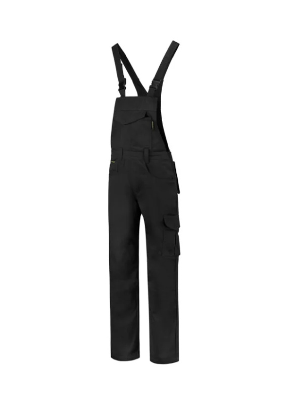 Dungaree Overall Industrial pracovní kalhoty s laclem unisex černá S