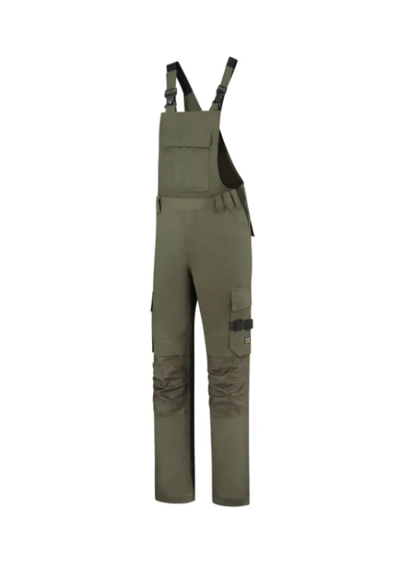 Bib & Brace Twill Cordura pracovní kalhoty s laclem unisex army 50