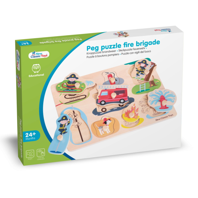 New Classic Toys vkládací puzzle hasiči