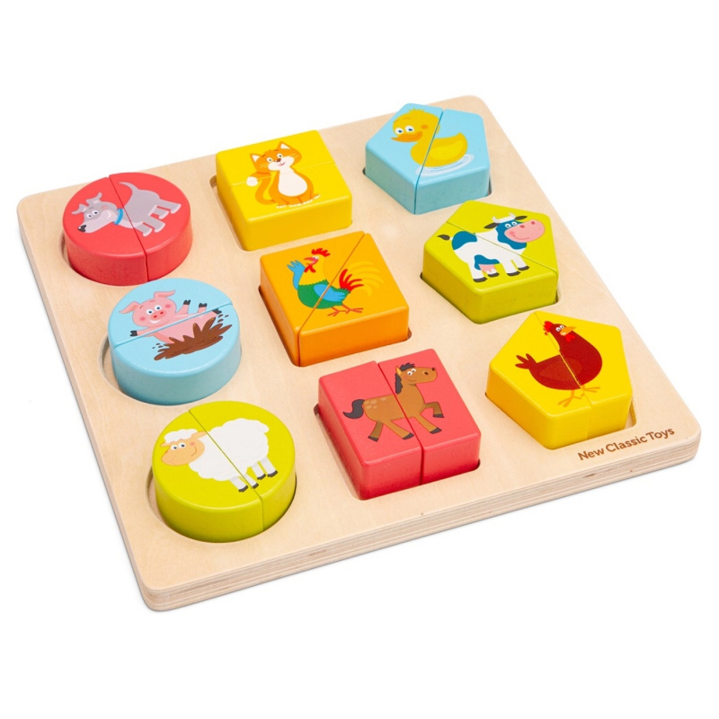 New Classic Toys puzzle tvary zvířata