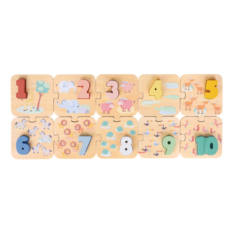 New Classic Toys puzzle učíme sa číslice safari