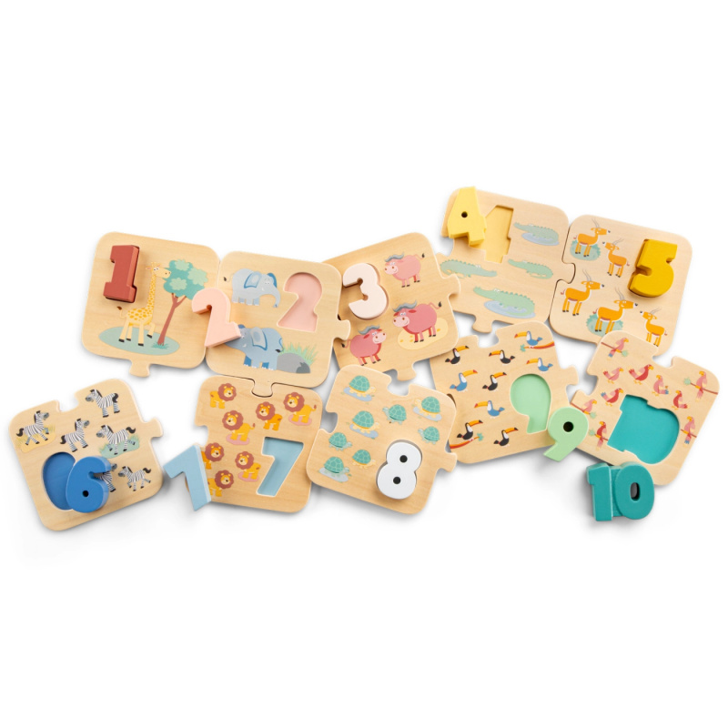 New Classic Toys puzzle učíme sa číslice safari