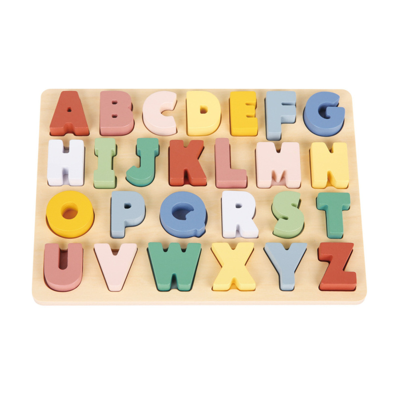 New Classic Toys vkladacie puzzle farebná abeceda
