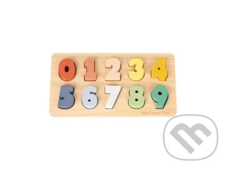 New Classic Toys vkladacie puzzle čísla od 0 do 9