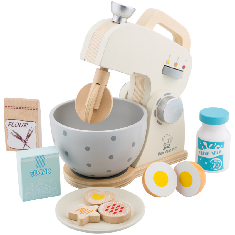 New Classic Toys mixér s příslušenstvím krémový