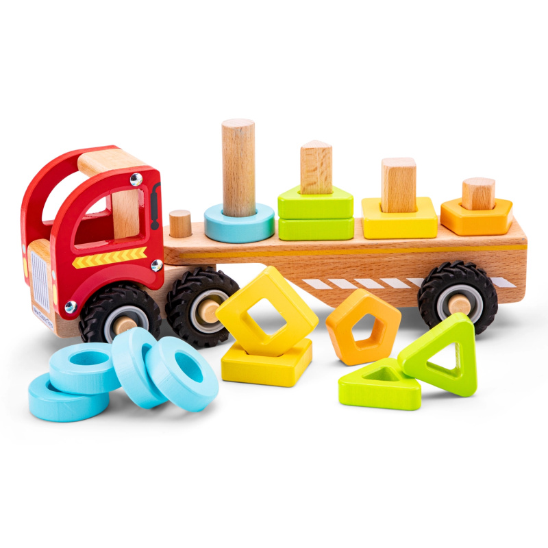 New Classic Toys Dřevěný kamion s tvary