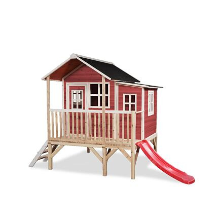 EXIT TOYS Zahradní cedrový domeček Exit Loft 350 červený