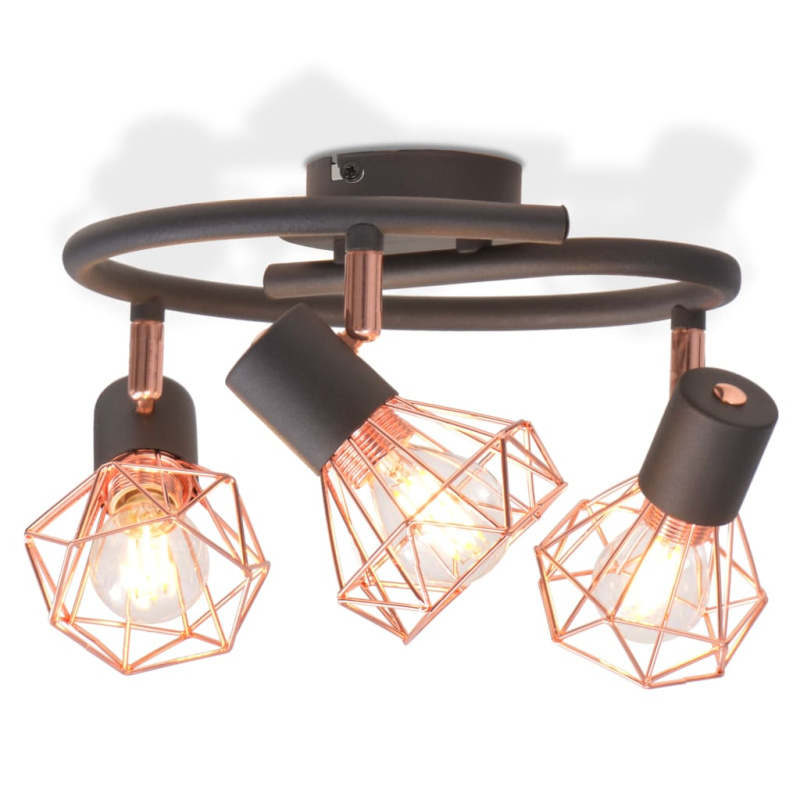 Stropní Světlo Se 3 Led Žárovkami Se Žhavicím Vláknem 12 W