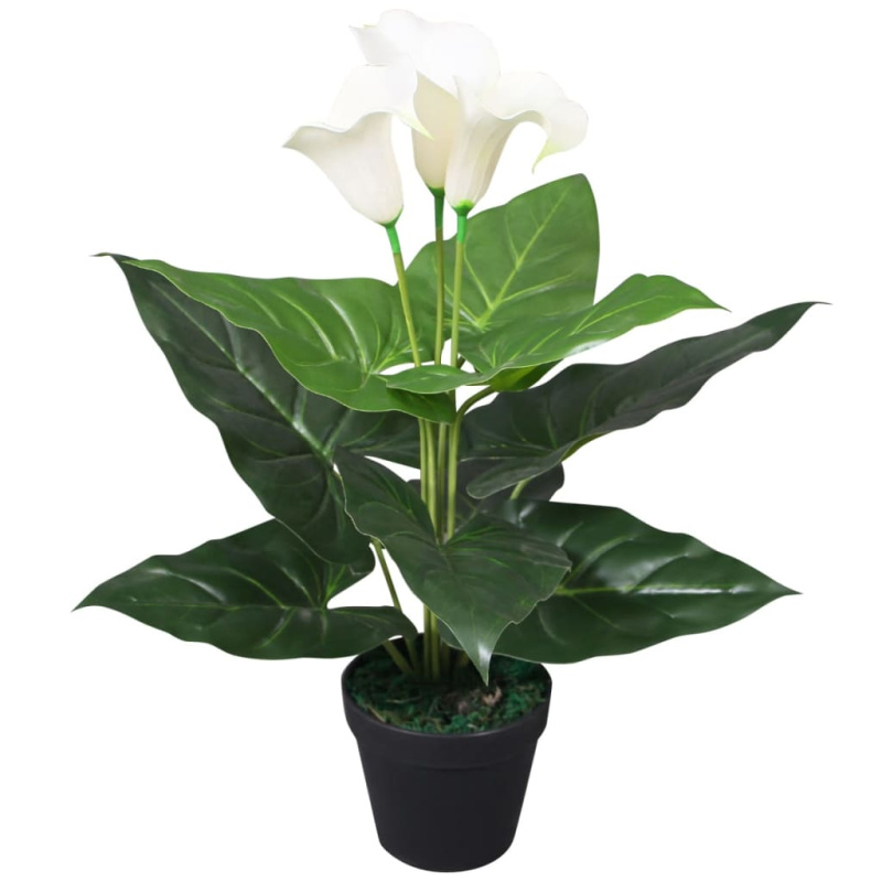 Umělá Rostlina Kala S Květináčem 45 Cm - Červená / kala / 45 cm