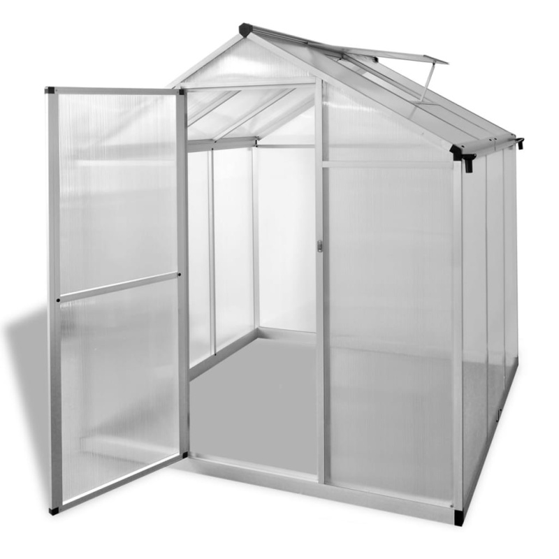 Skleník Zpevněný Hliník 3,46 M² - 190 x 182 x 195 cm