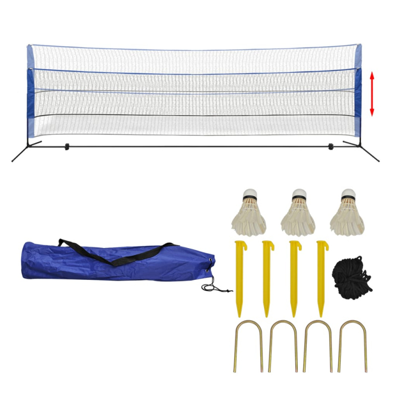 Sada Badmintonové Sítě A Košíčků, 500X155 Cm - 500 cm