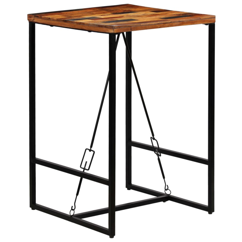 Barový Stůl Masivní Recyklované Dřevo - 70 x 70 x 106 cm