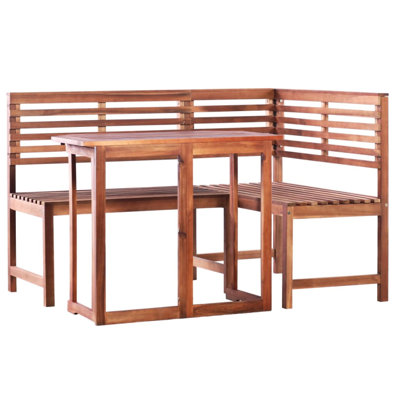 2Dílný Bistro Set Masivní Akáciové Dřevo