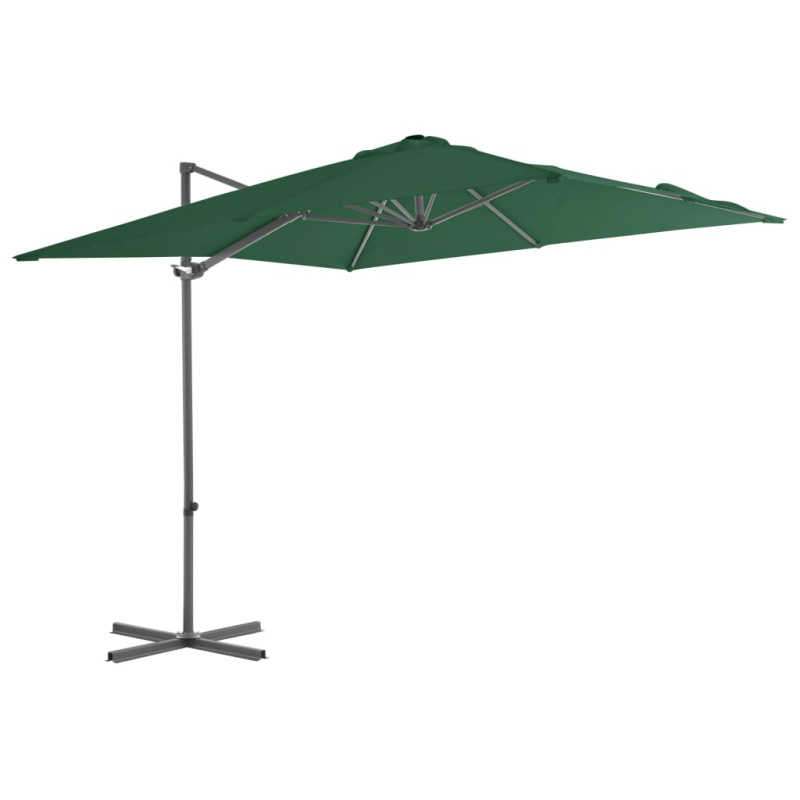 Boční Zahradní Slunečník S Ocelovou Tyčí (Různé barvy) - Taupe / 300 x 255 cm