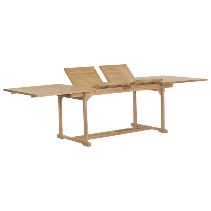 Rozkládací Zahradní Stůl (180–280) X 100 X 75 Cm Masivní Teak - Obdélník / 280 x 100 x 75 cm