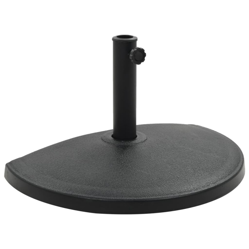 Stojan Na Slunečník Polokruhový Černý Polyresin - 10 kg / Kruh