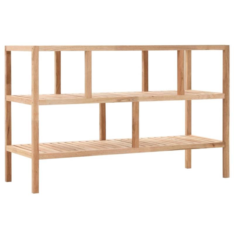 Koupelnový Regál Masivní Ořechové Dřevo 100 X 40 X 65 Cm Dub A Bílá