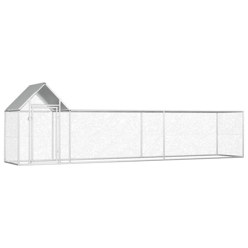 Klec Pro Kuřata 5 X 1 X 1,5 M Pozinkovaná Ocel - 8 x 2 x 2 m