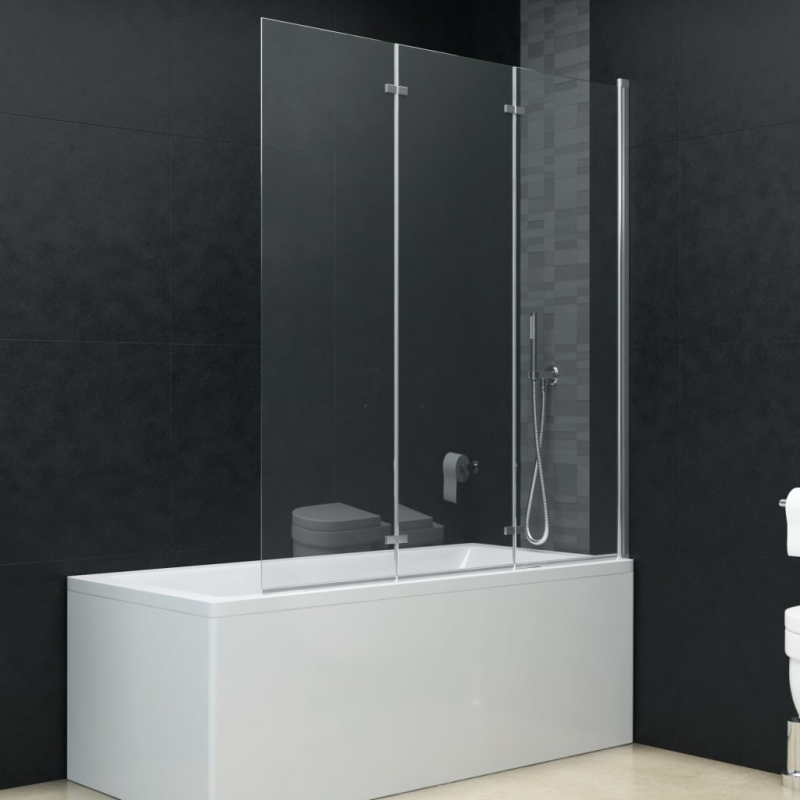 Skládací Sprchový Kout Se 3 Panely Esg 130 X 138 Cm