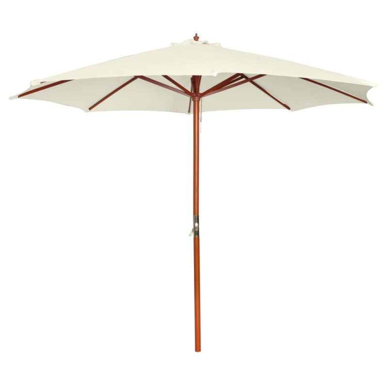 Slunečník 300 X 258 Cm Pískově Bílý - Zelená