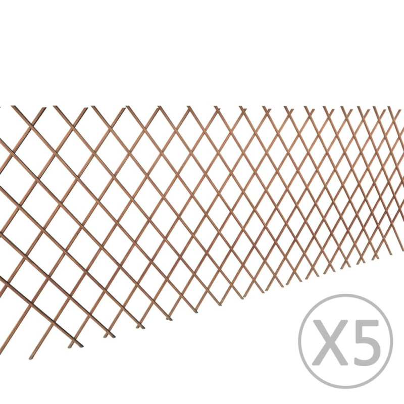 Vrbový Trelážový Plot 5 Ks - 180 x 90 cm