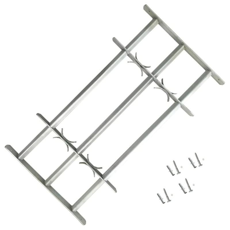 Nastavitelná Bezpečnostní Okenní Mříž - 4 nosníky / 500-650 mm