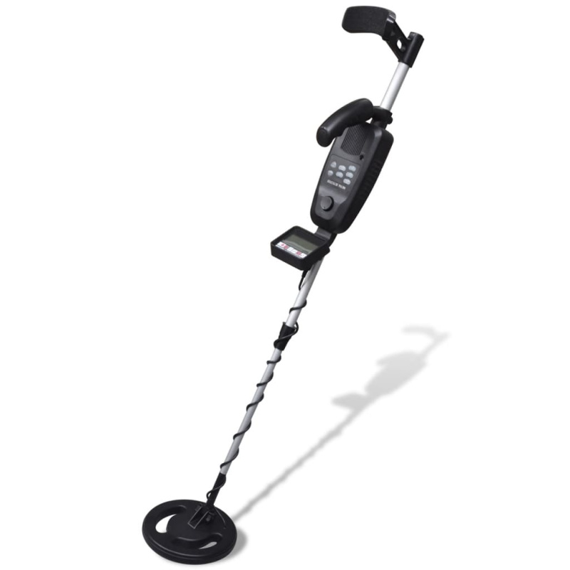 Detektor Kovů 20 Cm S Vyhledávací Hloubkou 300 Cm Lcd Displej Stříbrná