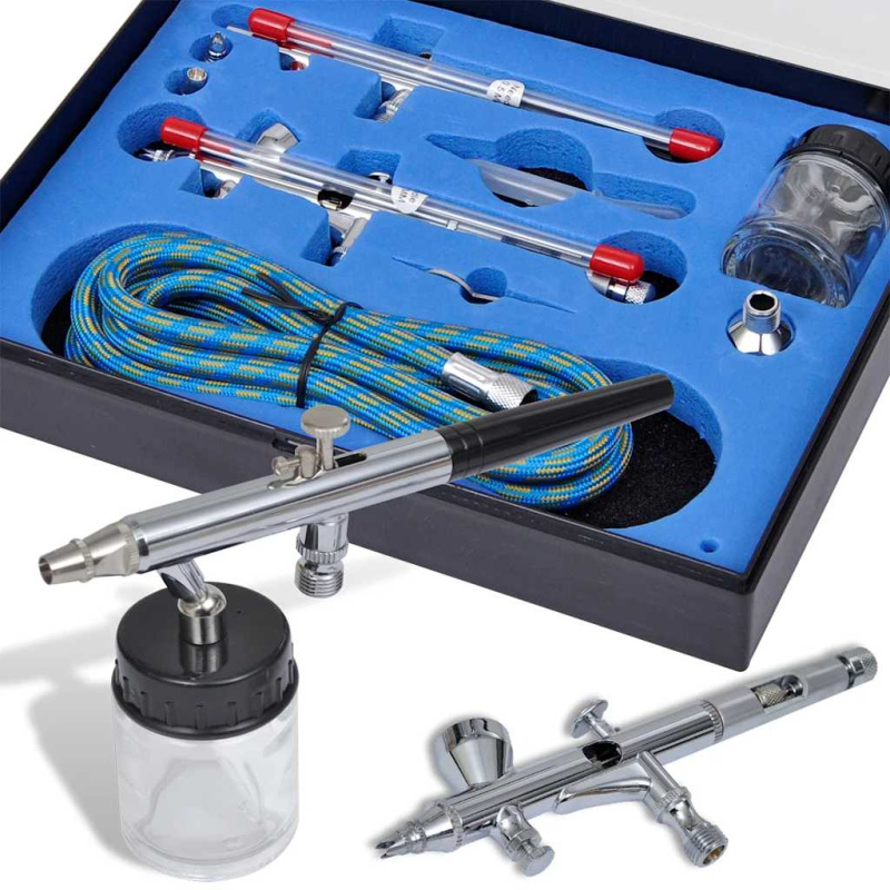 Airbrush sada se 2 stříkacími pistolemi