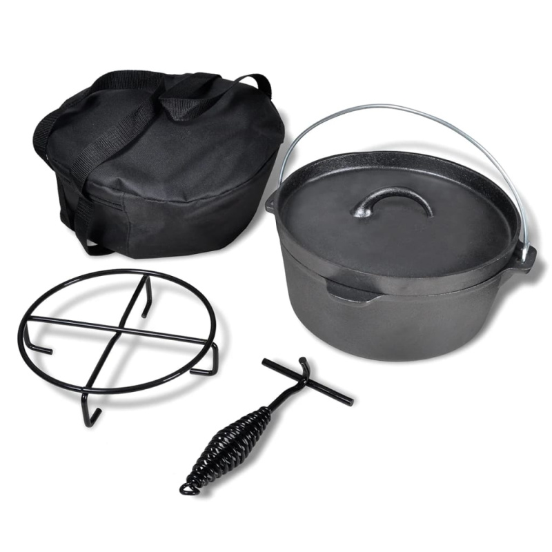 Litinový Hrnec 4,2 L Dutch Oven S Příslušenstvím - 4.2 l