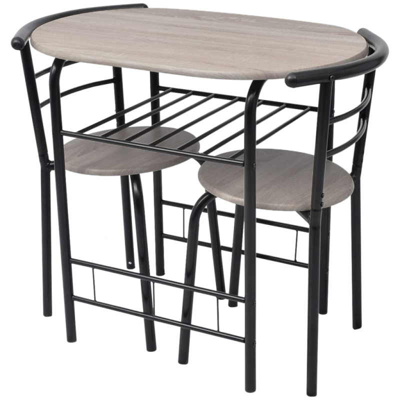Snídaňový Barový Set Mdf - Černá