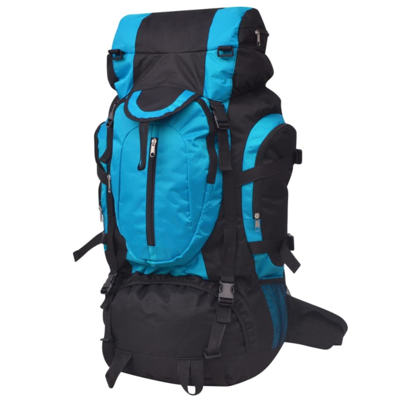 Outdoorový Batoh Xxl Černý A Modrý - Modrá