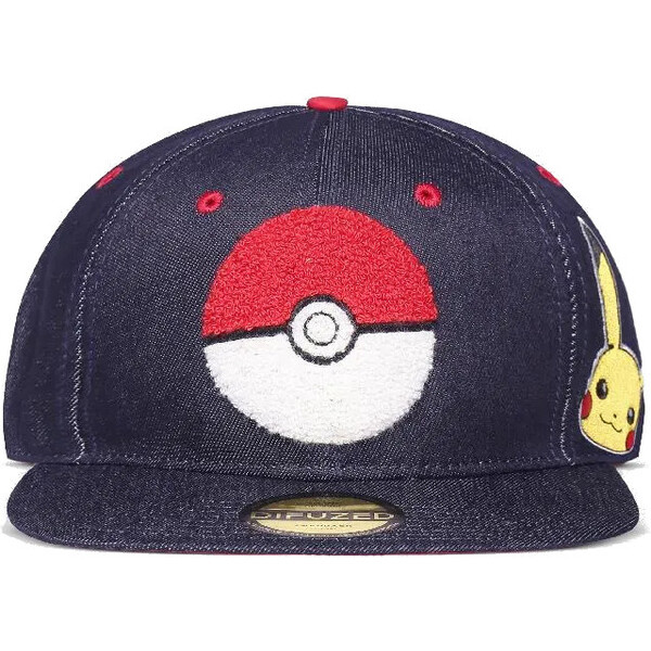 Difuzed Pokémon Denim Snapback Cap Džínově modrá