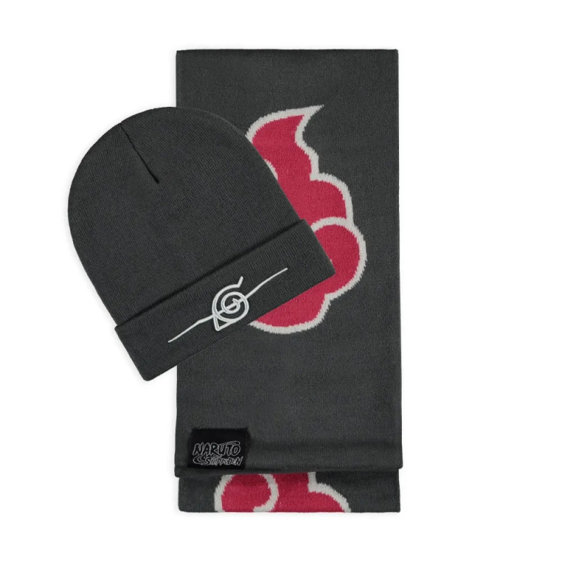 Čepice a šála Naruto Shippuden - Akatsuki
