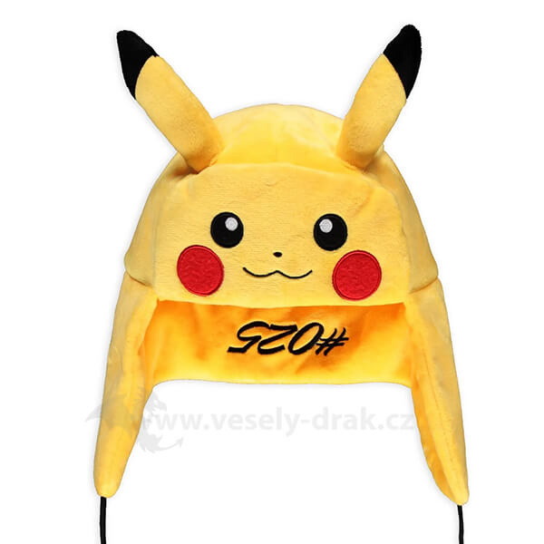 Zimní traperská čepice Pokémon - Pikachu 58 cm
