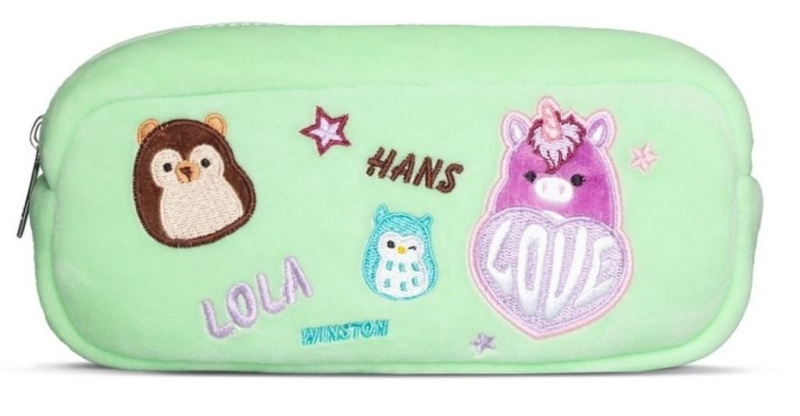 Squishmallows pouzdro - mix zelený