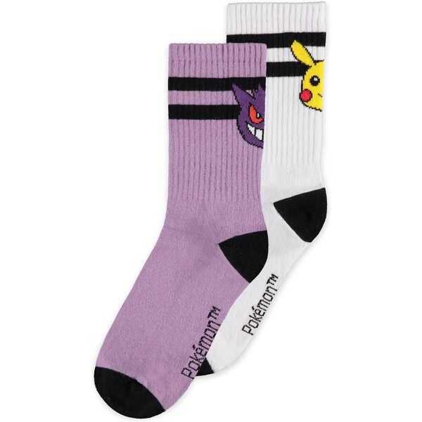 Difuzed Pokemon Ponožky 2-Pack Women Heads 39-42 Vícebarevná