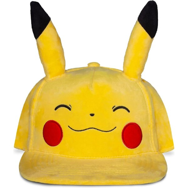 Difuzed Kšiltovka Pokémon - Smiling Pikachu Plush Žlutá