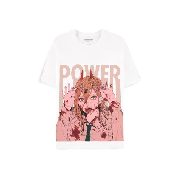 Difuzed Tričko dámské Chainsaw Man Power Bílá