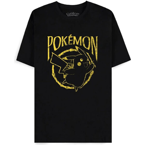 Difuzed Tričko Pokémon - Pikachu Thunderstrike S Černá