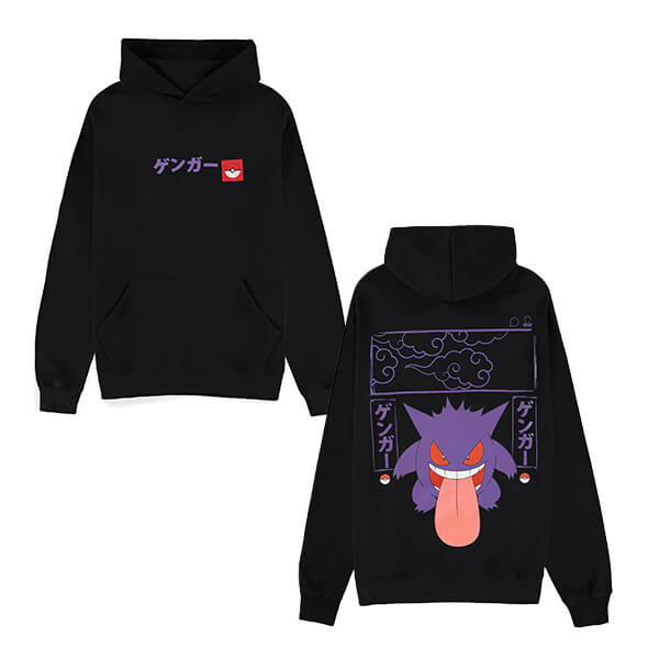 Difuzed Mikina Pokémon Gengar Block Print Černá