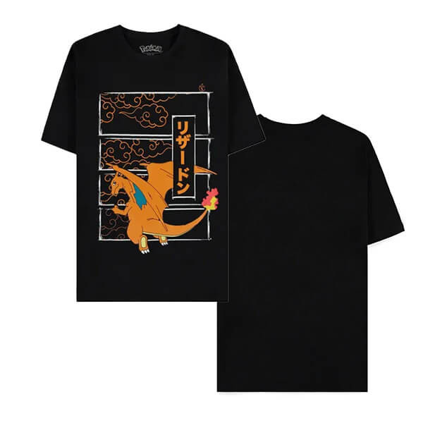 Tričko Pokémon - Charizard XXL Černá