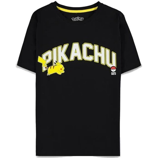 Difuzed Tričko dámské Pokémon - Running Pika Černá