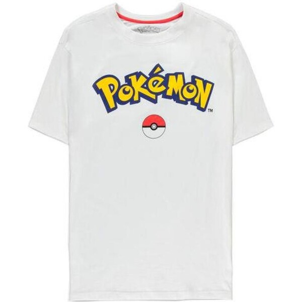 Difuzed Tričko Oversized Pokémon - Logo Core Bílá