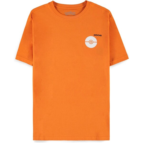Difuzed Tričko Pokémon - Charizard Train Battle Repeat Oranžová