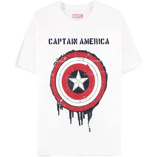 Difuzed Captain America Brave New World Tričko Shield Bílá