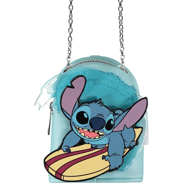 Lilo & Stitch Micro Bag Coin Purse with Keychain Stitch Surfing Vícebarevná
