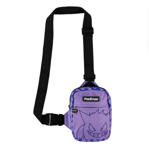 Taška přes rameno Pokémon - Gengar Černá / hyperfialová
