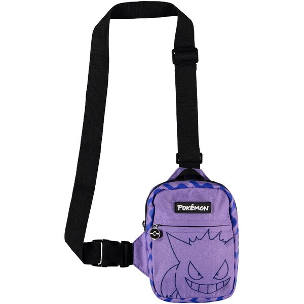 Taška přes rameno Pokémon - Gengar Černá / hyperfialová
